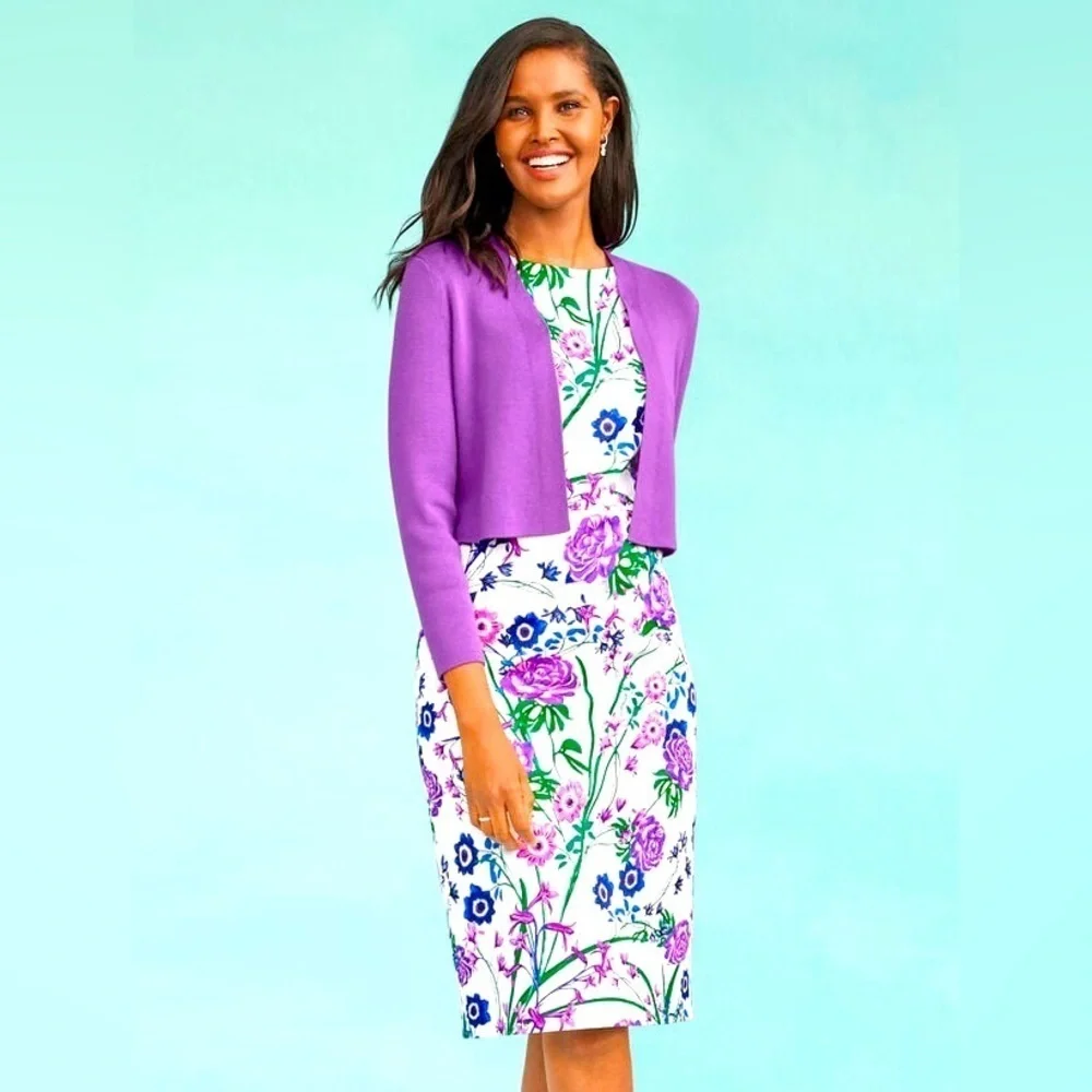 Talbots sateen botanical
